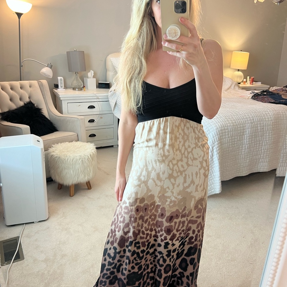Leopard Print Maxi Dress - Picture 3 of 3